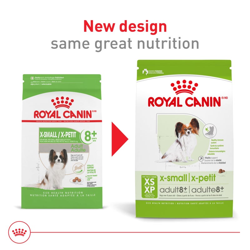 Royal Canin Size Health Nutrition X-Small 8+ Senior Dry Dog Food, 2.5 lb Bag - Image 2